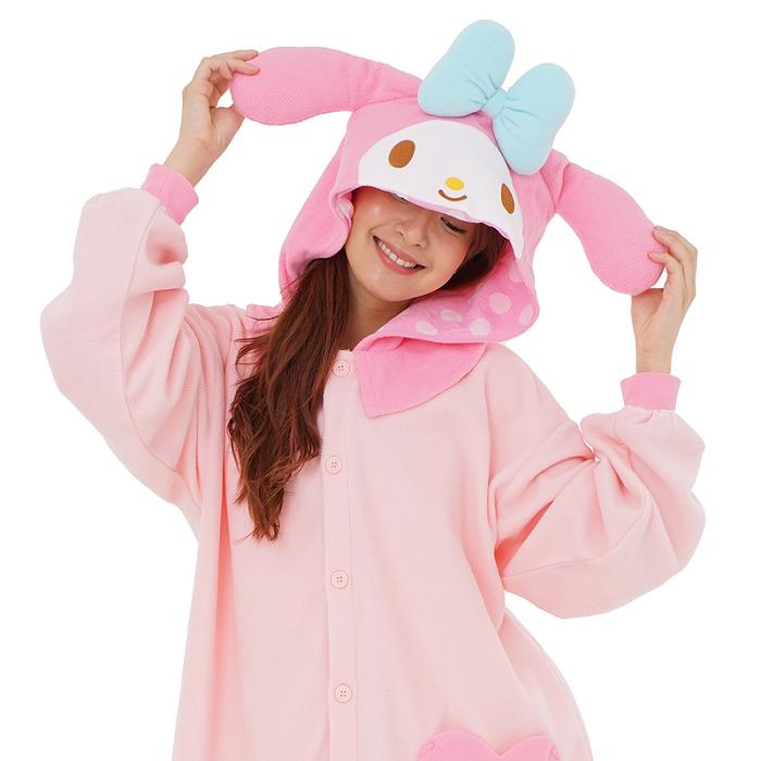 Hello Kitty My Melody Kigurumi Onesie Rosas | CL_HK12056