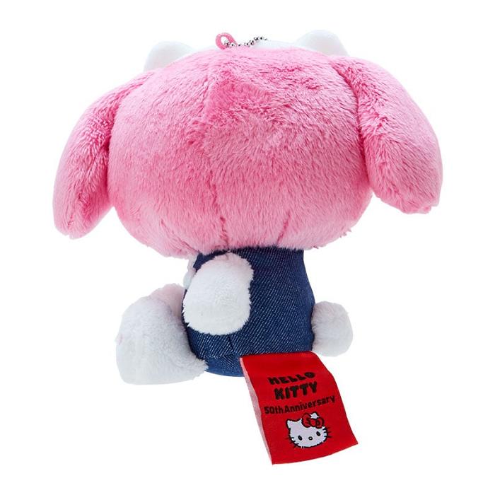 Hello Kitty My Melody Mascot Keychain Plush (Hello, Everyone! Series) Rosas Azules | CL_HK73097