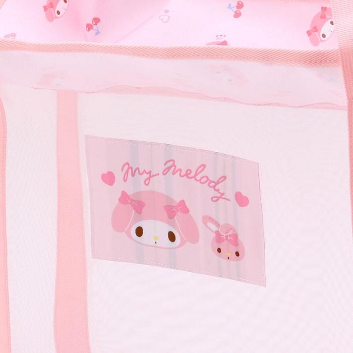 Hello Kitty My Melody Mesh Storage Tote (Large) Rosas | CL_HK45318