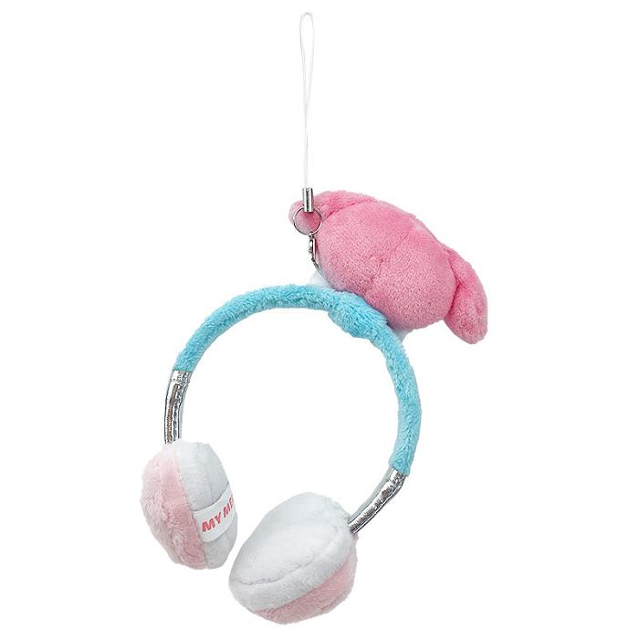 Hello Kitty My Melody Plush Headphones Bag Charm Rosas Azules | CL_HK28236