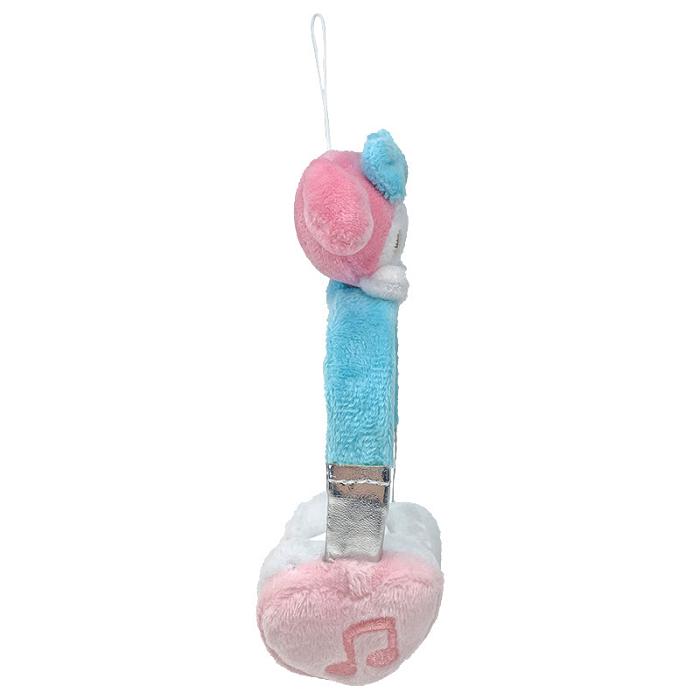 Hello Kitty My Melody Plush Headphones Bag Charm Rosas Azules | CL_HK28236