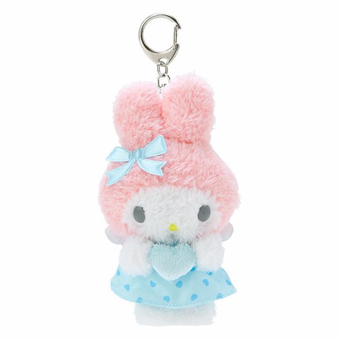 Hello Kitty My Melody Plush Keychain Mascot (Dreaming Angel Series Pt 2) Rosas Azules | CL_HK83589