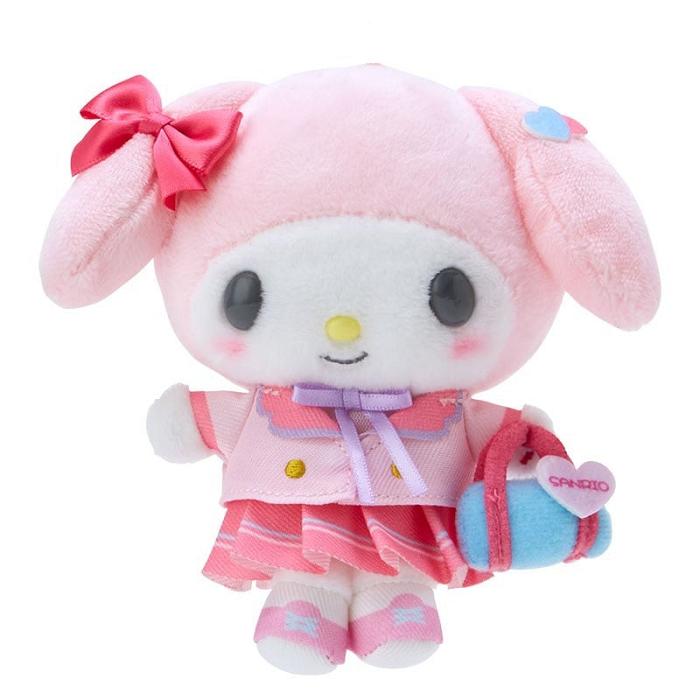 Hello Kitty My Melody Plush Mascot Keychain (Sanrio Academy Series) Rosas | CL_HK41335