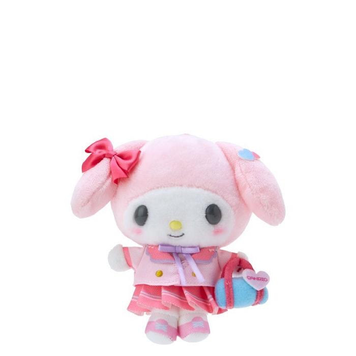 Hello Kitty My Melody Plush Mascot Keychain (Sanrio Academy Series) Rosas | CL_HK41335