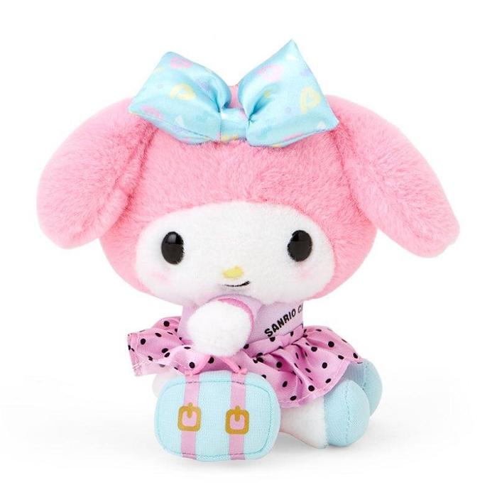 Hello Kitty My Melody Plush Mascot Keychain (Day at the Funfair Series) Rosas | CL_HK23381