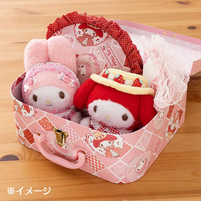 Hello Kitty My Melody Red Akamelo Storage Suitcase Rosas | CL_HK89295