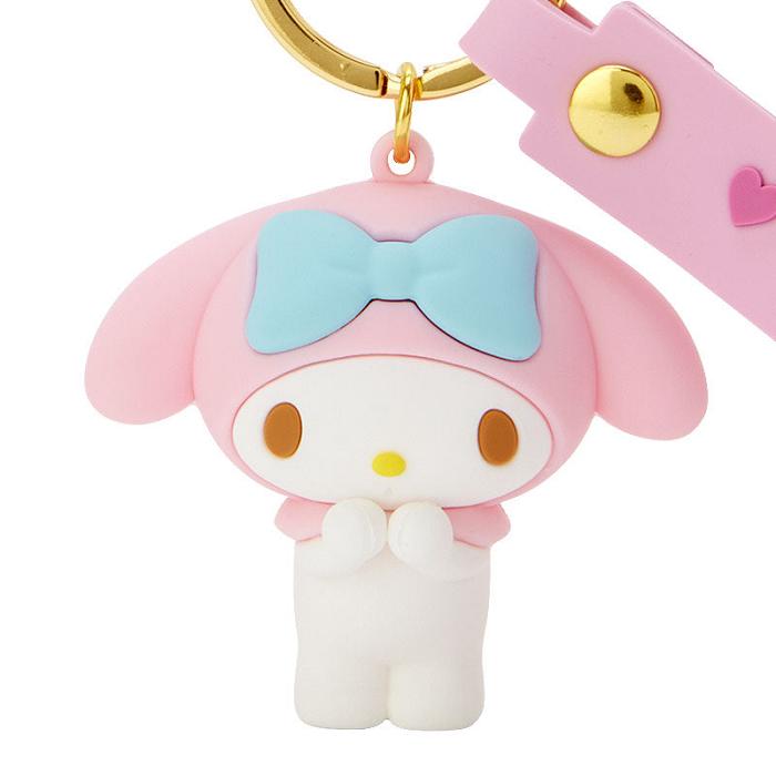 Hello Kitty My Melody Signature Keychain Rosas Blancas | CL_HK98974