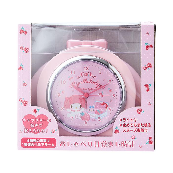 Hello Kitty My Melody Snooze-n-Stop Talking Alarm Clock Rosas | CL_HK58272