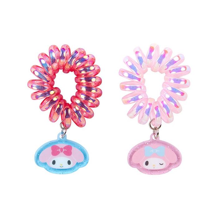 Hello Kitty My Melody Spiral Hair Ties (Set of 2) Moradas Rosas | CL_HK56941