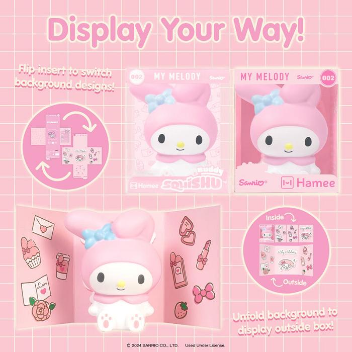 Hello Kitty My Melody SquiSHU (Series Buddy 002) Rosas | CL_HK16114