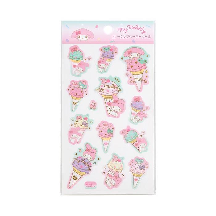 Hello Kitty My Melody Sticker Sheet (Ice Cream Party Series) Rosas | CL_HK32037