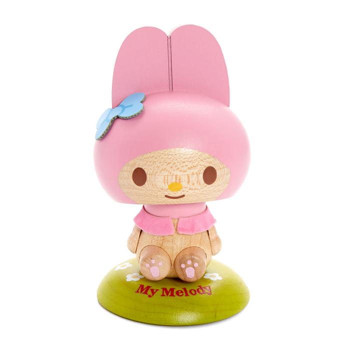 Hello Kitty My Melody Wooden Bobblehead Rosas | CL_HK35499