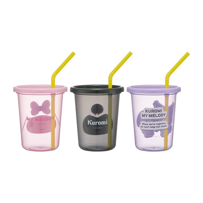 Hello Kitty My Melody & Kuromi Complete Tumbler 3pc Set Multicolor | CL_HK17919