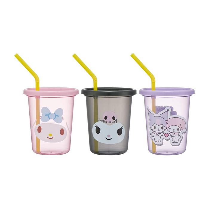 Hello Kitty My Melody & Kuromi Complete Tumbler 3pc Set Multicolor | CL_HK17919