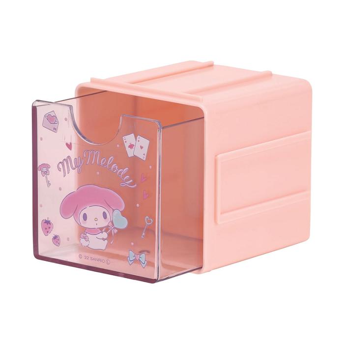 Hello Kitty My Melody & Kuromi Cubic Storage Containers (Set of 2) Rosas Naranjas | CL_HK15360