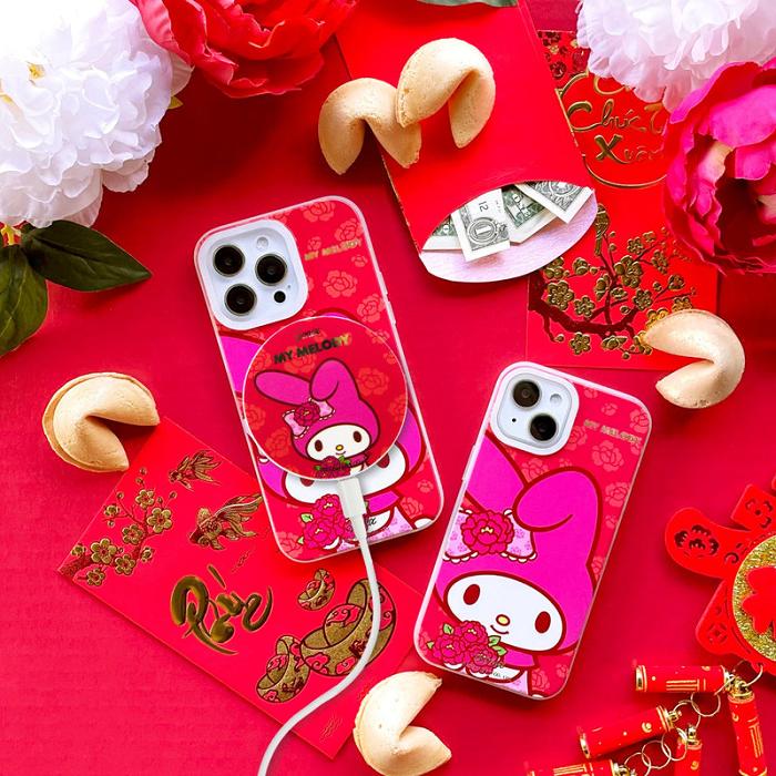 Hello Kitty My Melody x Sonix Pretty Peony Maglink™ Charger Rojas Multicolor | CL_HK73816