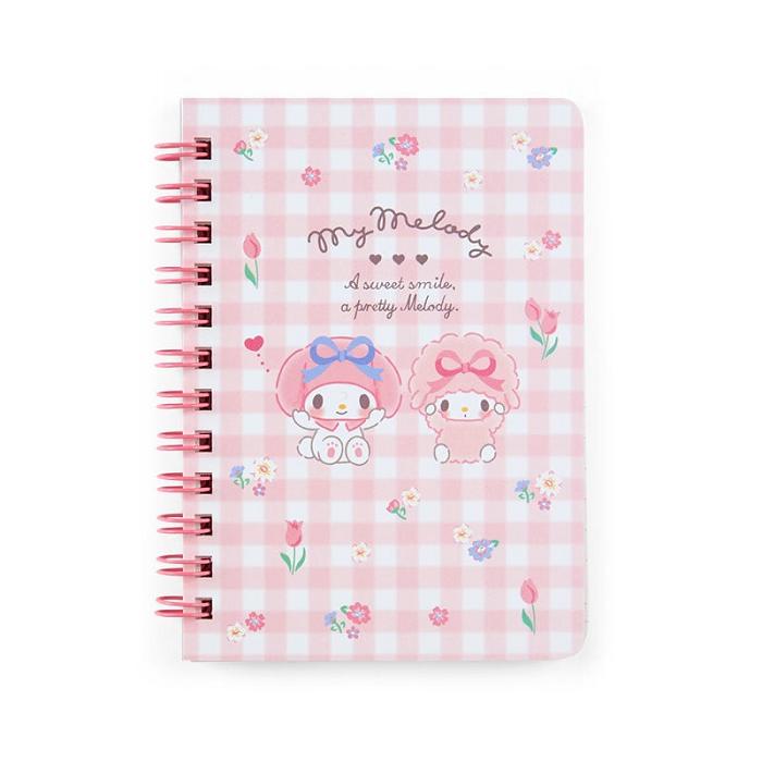 Hello Kitty My Sweet Piano Compact Ruled Notebook Rosas | CL_HK50972