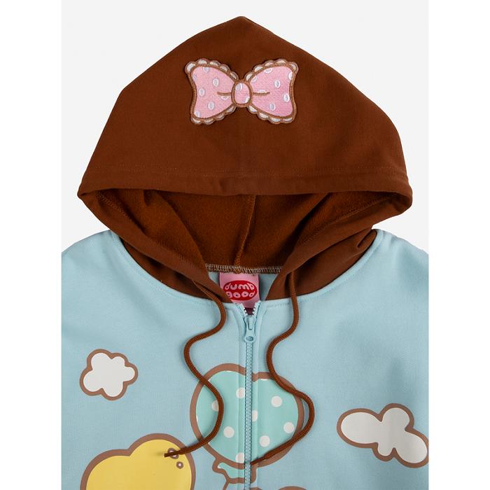 Hello Kitty My Sweet Piano x Dumbgood Zip Hoodie Multicolor | CL_HK79725