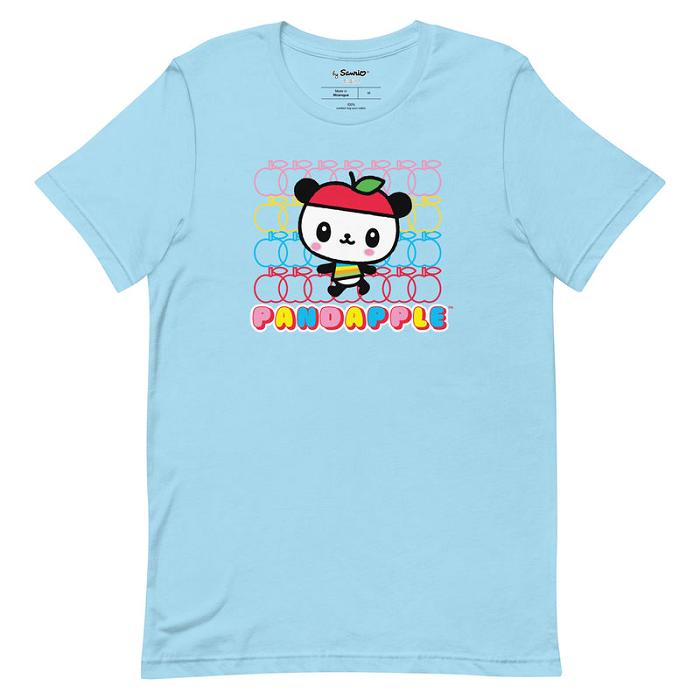 Hello Kitty Pandapple Apple Fever Tee Negras Blancas Azules Verde | CL_HK57251