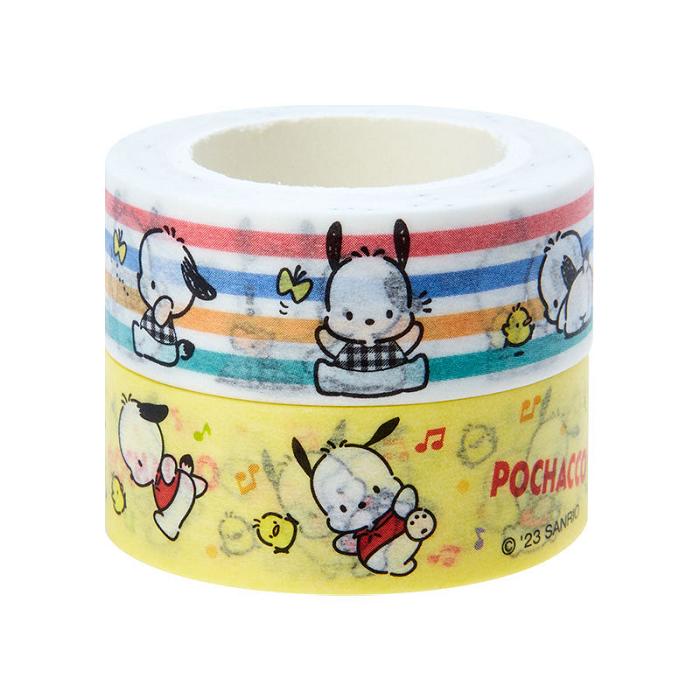 Hello Kitty Pochacco 2-Piece Washi Tape Set Amarillo | CL_HK47896