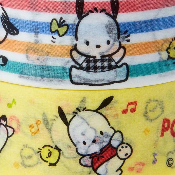 Hello Kitty Pochacco 2-Piece Washi Tape Set Amarillo | CL_HK47896