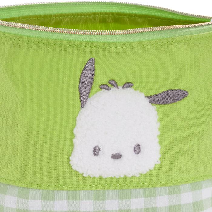 Hello Kitty Pochacco Chenille Gingham Zipper Verde | CL_HK50023