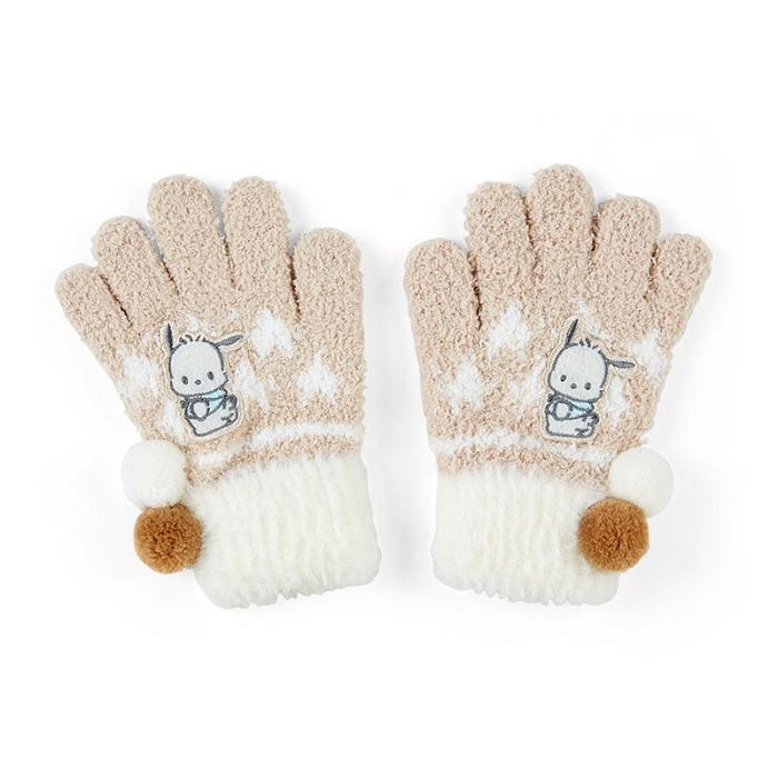 Hello Kitty Pochacco Kids Cozy Gloves Marrones Blancas | CL_HK21558