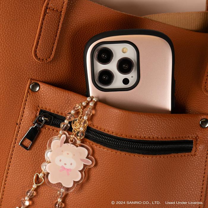 Hello Kitty Pochacco Latte Bear Beaded Charm Mobile Phone Wrist Strap Creme | CL_HK91124