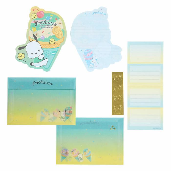 Hello Kitty Pochacco Letter Set (Ice Cream Party Series) Verde | CL_HK14313