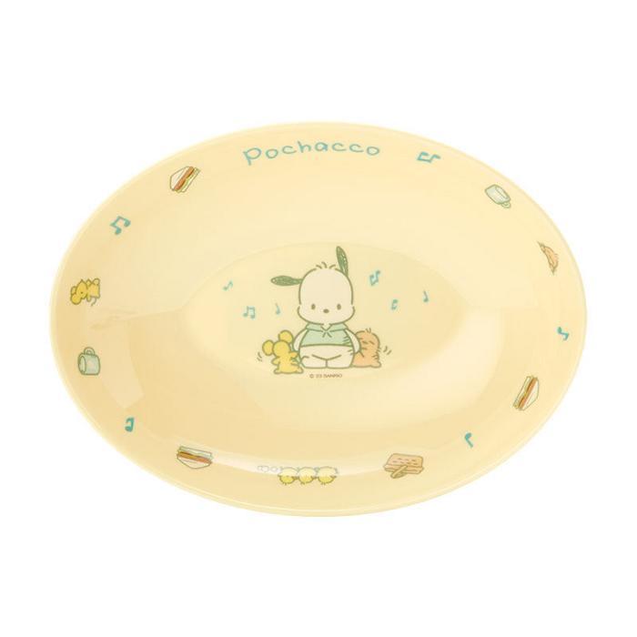 Hello Kitty Pochacco Oval Melamine Plate Amarillo | CL_HK45893