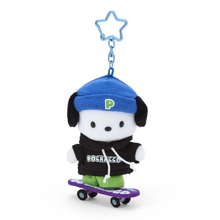 Hello Kitty Pochacco Plush Mascot Keychain (Sk8r Squad Series) Azules Negras | CL_HK62494