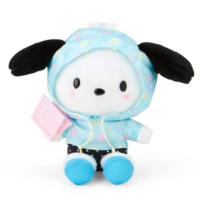 Hello Kitty Pochacco Plush Mascot Keychain (Day at the Funfair Series) Azules | CL_HK61159