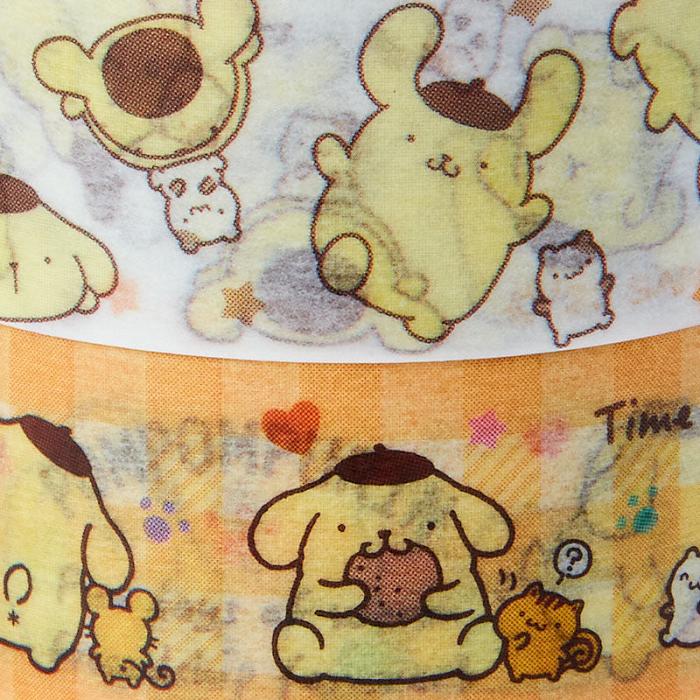 Hello Kitty Pompompurin 2-Piece Washi Tape Set Amarillo | CL_HK74834