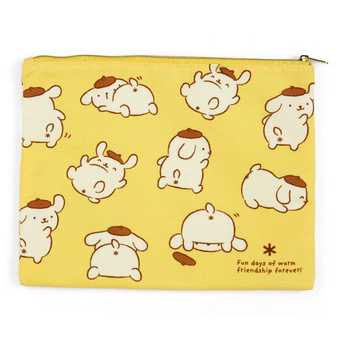 Hello Kitty Pompompurin 2-pc Zipper (Oshiri Puri Puri Purin Series) Amarillo | CL_HK79428