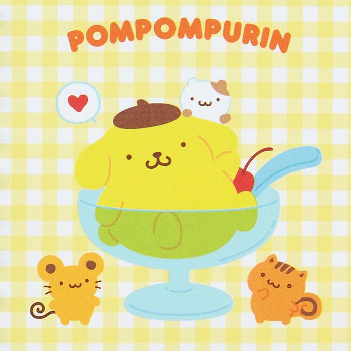 Hello Kitty Pompompurin Compact Ruled Notebook Amarillo | CL_HK88831