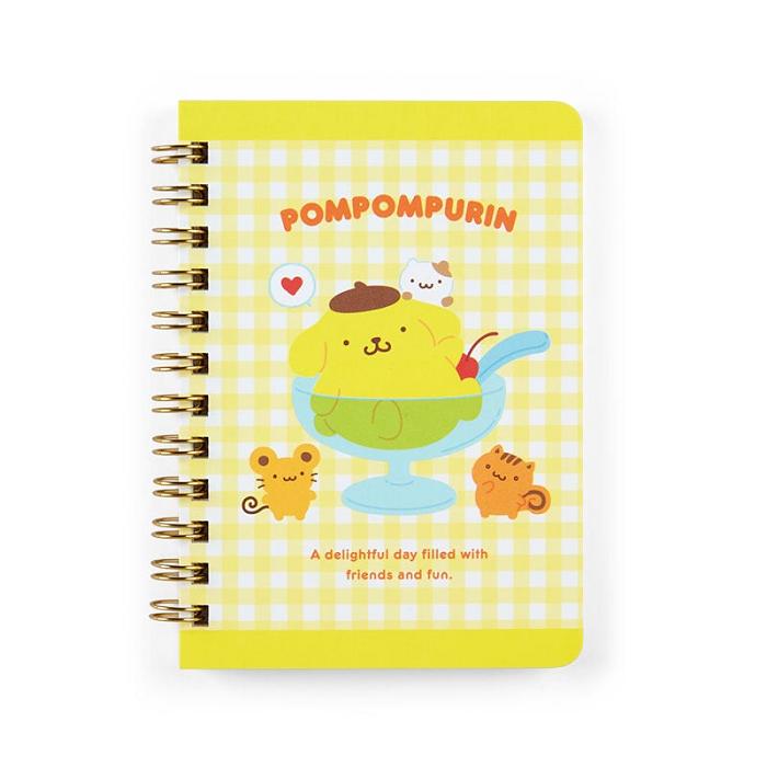 Hello Kitty Pompompurin Compact Ruled Notebook Amarillo | CL_HK88831