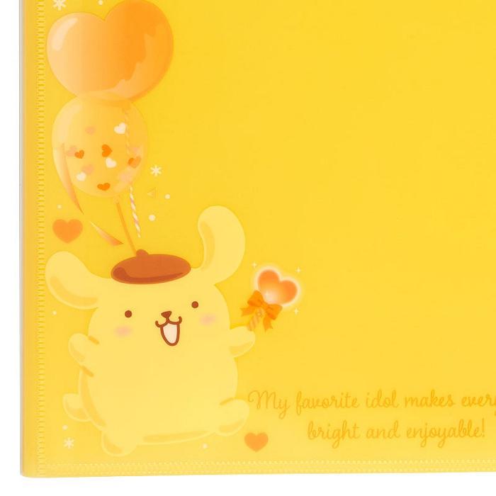 Hello Kitty Pompompurin File Folder Collect Book Amarillo | CL_HK50747