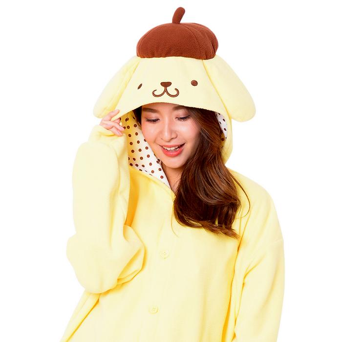 Hello Kitty Pompompurin Kigurumi Onesie Amarillo | CL_HK25135