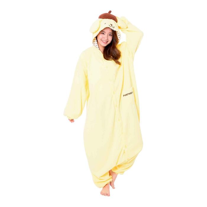 Hello Kitty Pompompurin Kigurumi Onesie Amarillo | CL_HK25135