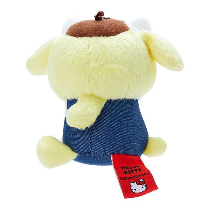 Hello Kitty Pompompurin Mascot Keychain Plush (Hello, Everyone! Series) Amarillo Azules | CL_HK55817