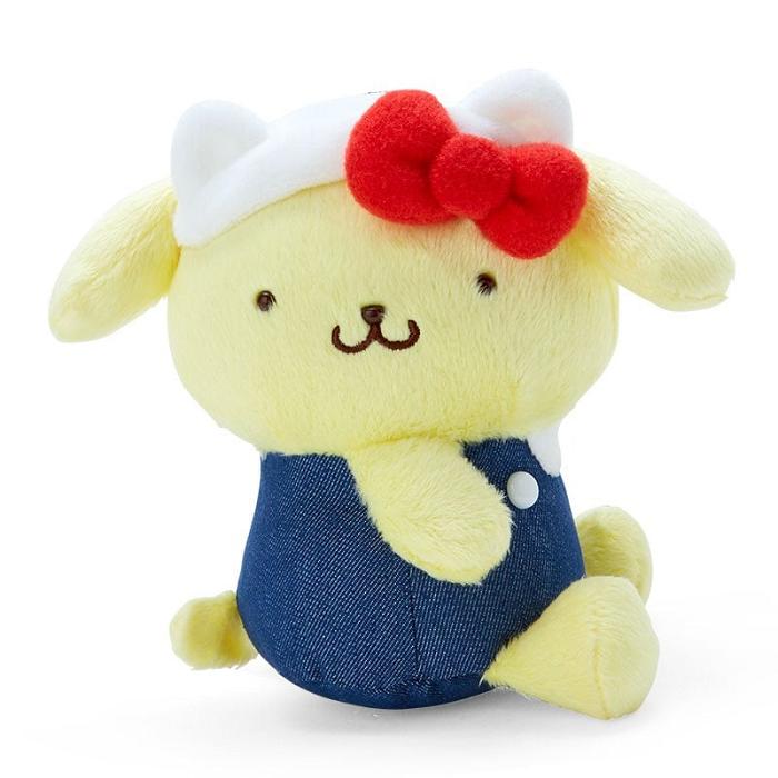 Hello Kitty Pompompurin Mascot Keychain Plush (Hello, Everyone! Series) Amarillo Azules | CL_HK55817