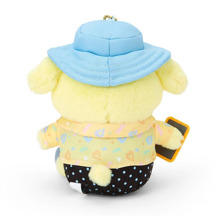 Hello Kitty Pompompurin Plush Mascot Keychain (Day at the Funfair Series) Azules Amarillo | CL_HK58021