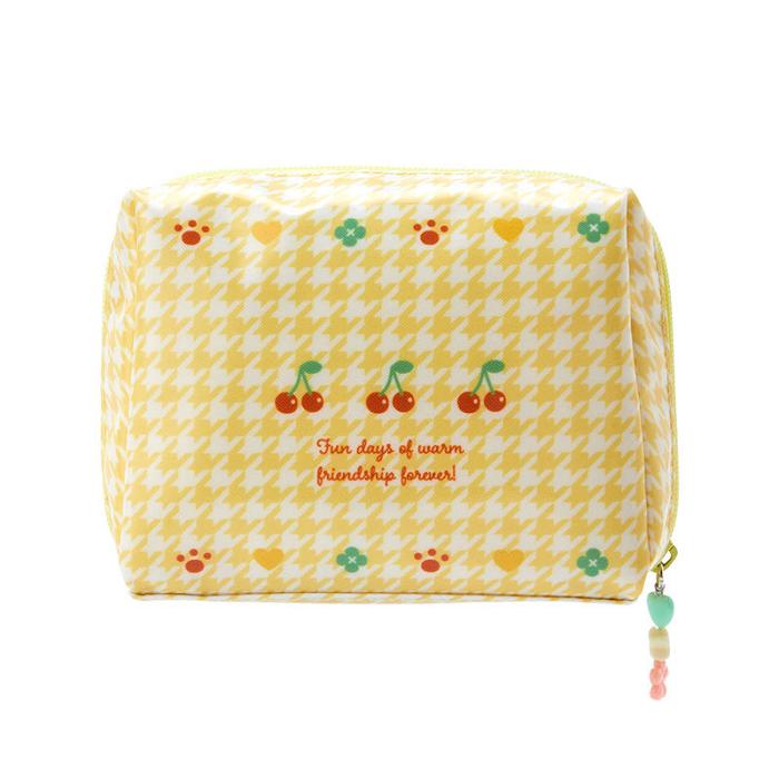 Hello Kitty Pompompurin Zipper (Floral Houndstooth Series) Amarillo | CL_HK38216