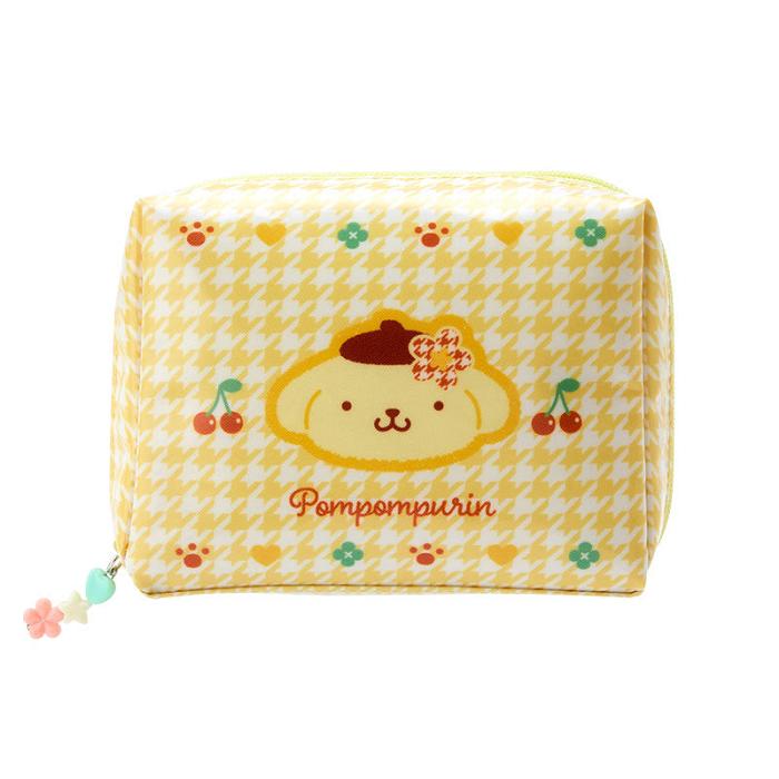 Hello Kitty Pompompurin Zipper (Floral Houndstooth Series) Amarillo | CL_HK38216