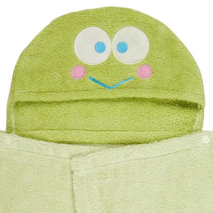 Hello Kitty Sanrio Baby Keroppi Hooded Bath Wrap Verde | CL_HK81079