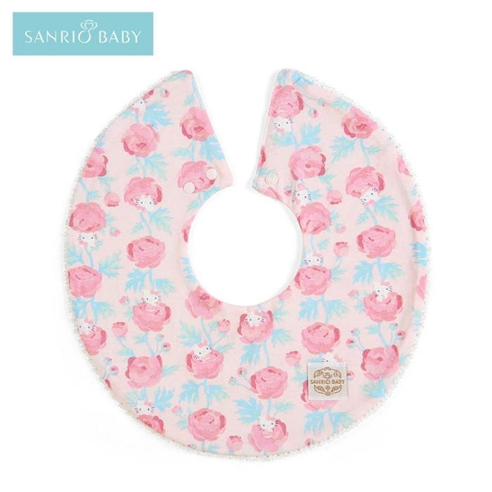 Hello Kitty Sanrio Baby Organic Cotton Hello Kitty Bib Rosas | CL_HK52726