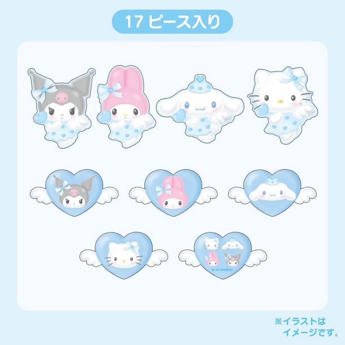 Hello Kitty Sanrio Characters 17-pc Sticker Pack (Dreaming Angel Series Pt 2) Azules | CL_HK47951