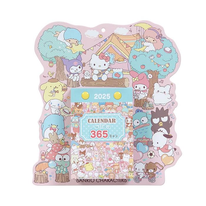 Hello Kitty Sanrio Characters 2025 Daily Wall Calendar Rosas Azules | CL_HK61083