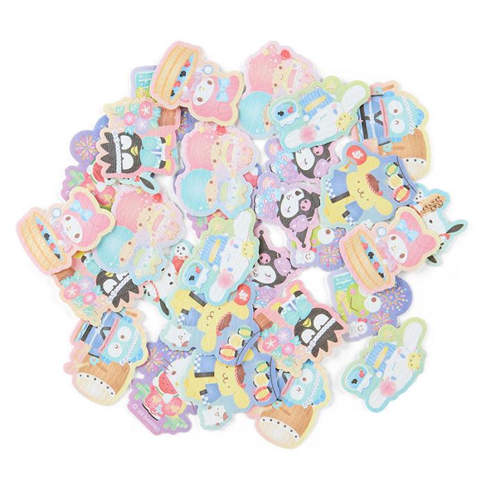 Hello Kitty Sanrio Characters 30-Piece Summer Lantern Mini Sticker Pack Multicolor | CL_HK64887