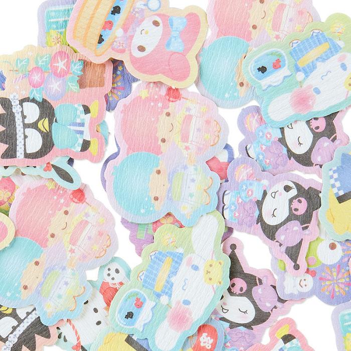 Hello Kitty Sanrio Characters 30-Piece Summer Lantern Mini Sticker Pack Multicolor | CL_HK64887